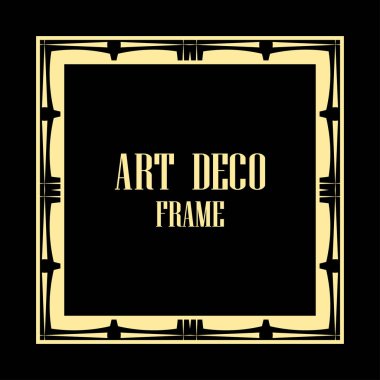 art deco çerçeve