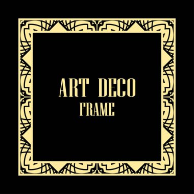 art deco çerçeve