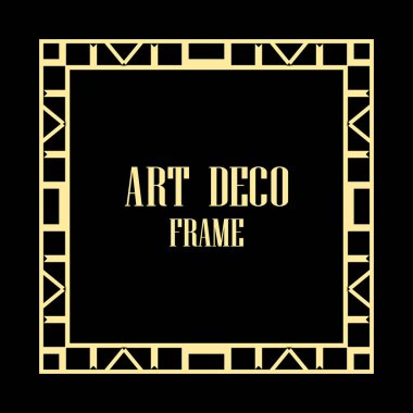 art deco çerçeve