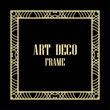 art deco çerçeve