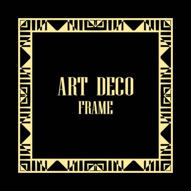 art deco çerçeve