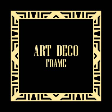 art deco çerçeve