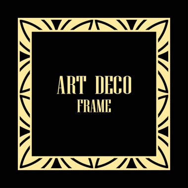 art deco çerçeve