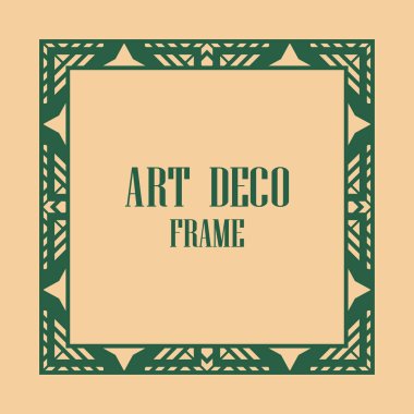 art deco çerçeve