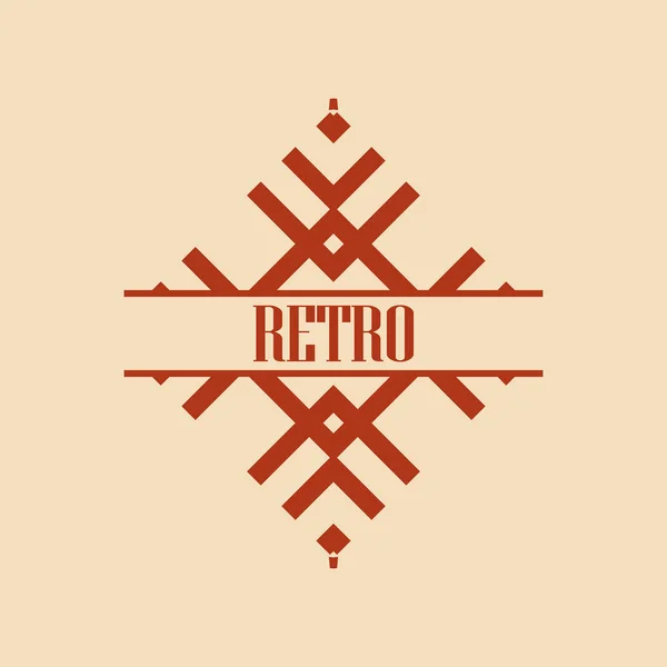 Art Deco Logo — Stok Vektör