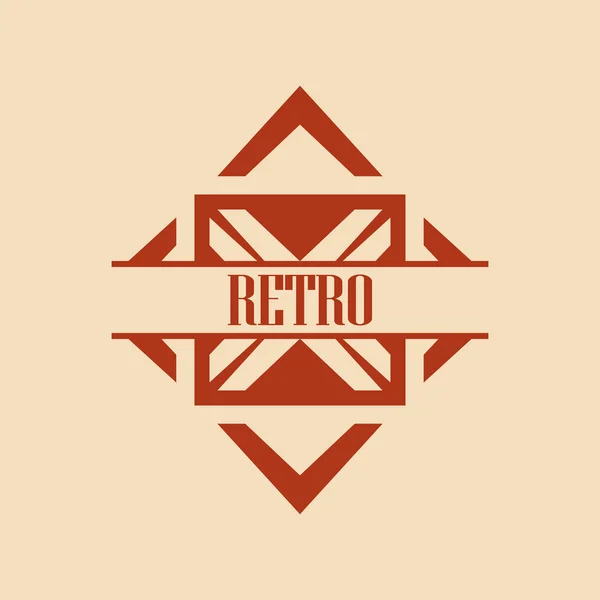 Art Deco Logo — 스톡 벡터