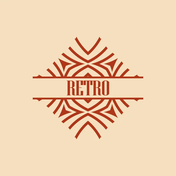 Logo art deco - Stok Vektor