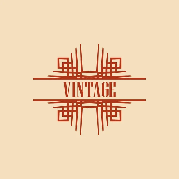 Art Deco Logo — 스톡 벡터