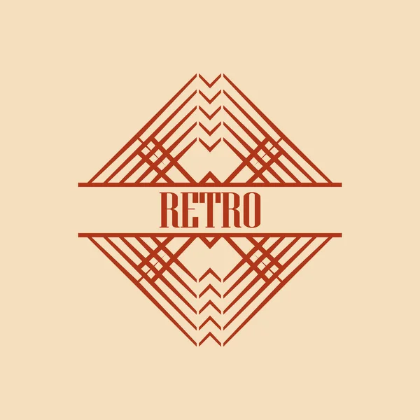 Art Deco Logo — Wektor stockowy