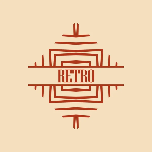 Logotipo art deco — Vetor de Stock