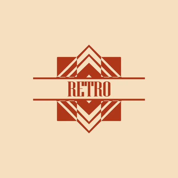 Art Deco Logo — Stockový vektor