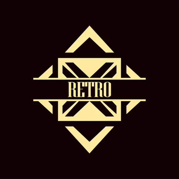 Art Deco Logo — Stockový vektor