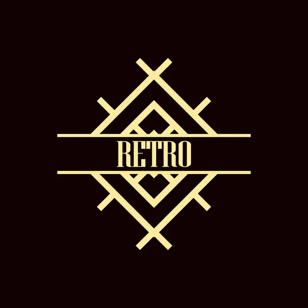 Logo Art deco — Vector de stock