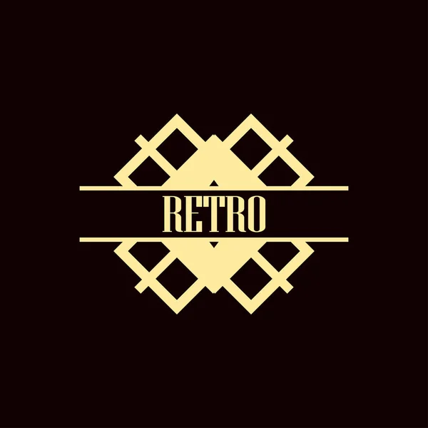 Logo Art deco — Vector de stock