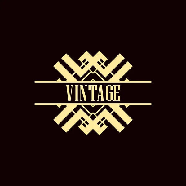 Logo Art Deco — Vettoriale Stock