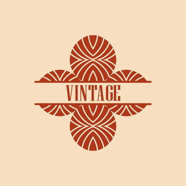 Art Deco Logo — Stok Vektör