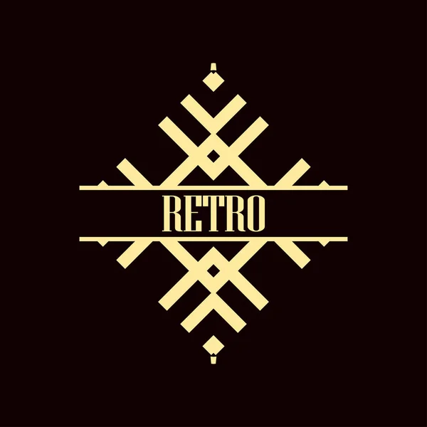 Logotipo art deco — Vetor de Stock