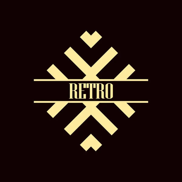 Logotipo art deco — Vetor de Stock