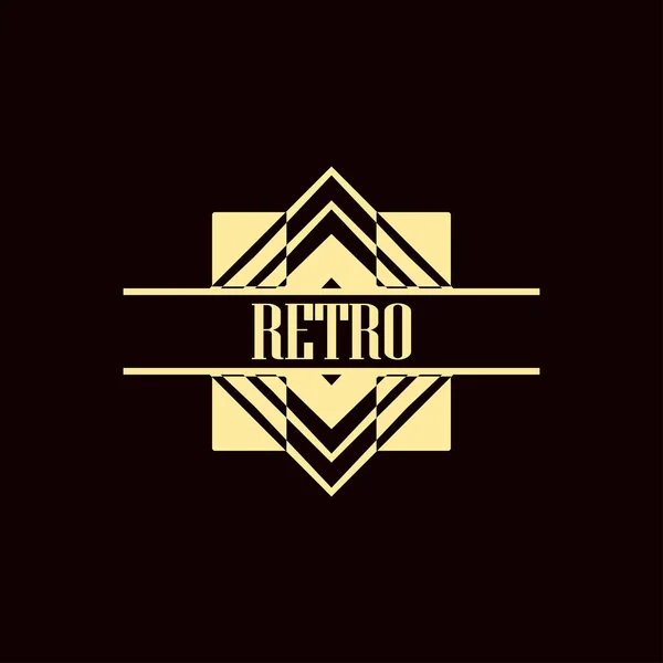 Логотип Art Deco — стоковый вектор