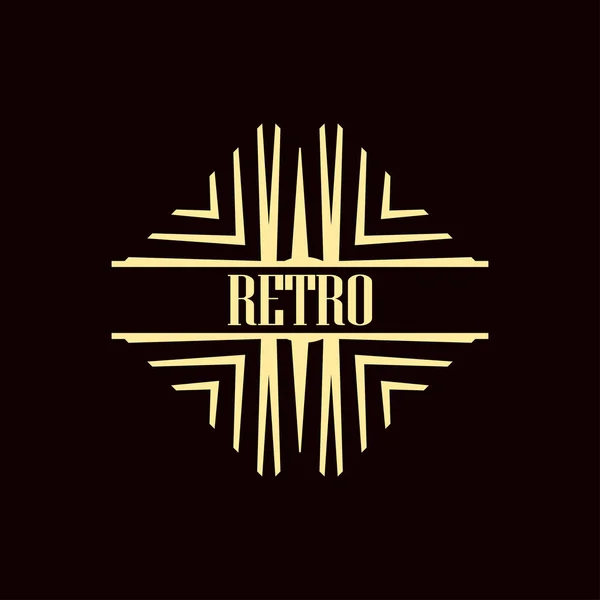 Logotipo art deco — Vetor de Stock