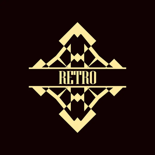 Logotipo art deco — Vetor de Stock