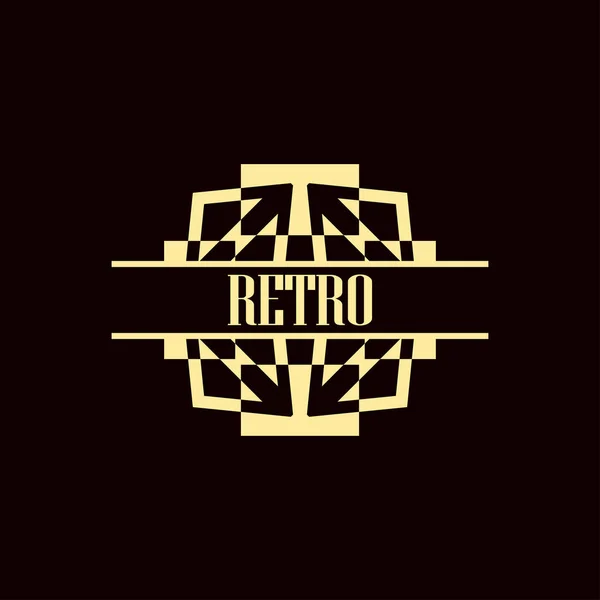 Art-Deco-Logo — Stockvektor
