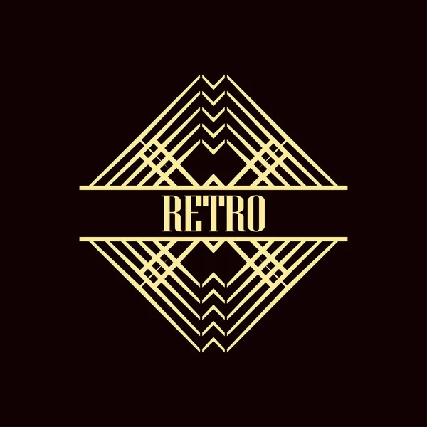 Art-Deco-Logo — Stockvektor