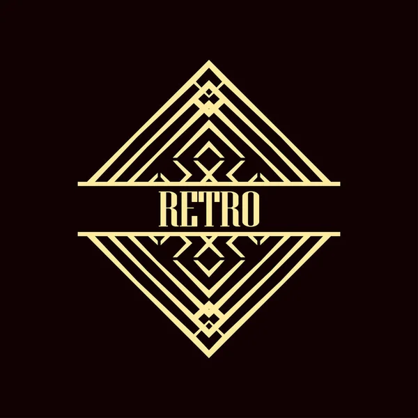 Logo art deco - Stok Vektor