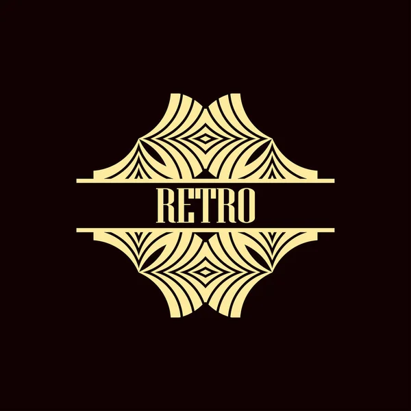 Art Deco Logo — ストックベクタ