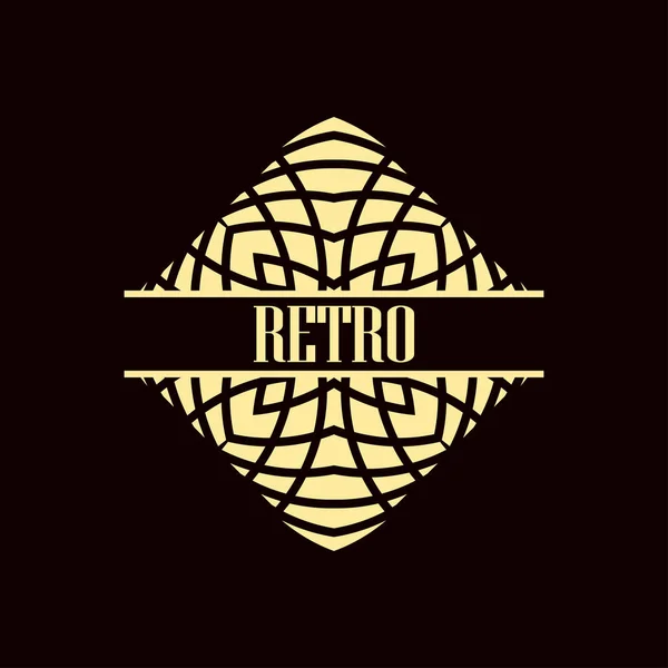 Logotipo art deco — Vetor de Stock