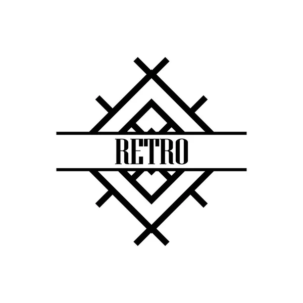 Art-Deco-Logo — Stockvektor