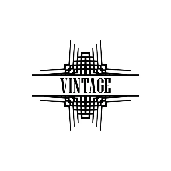 Art Deco Logo — Stok Vektör