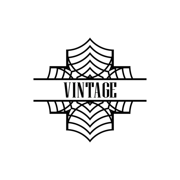 Art Deco Logo — Stok Vektör