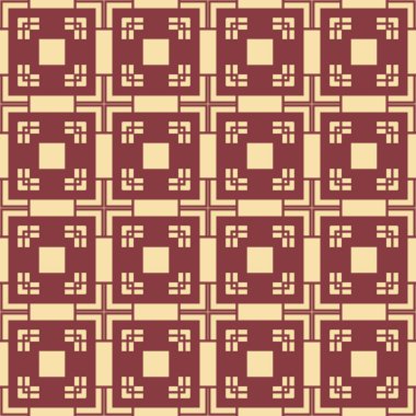 Art Deco desen. Sorunsuz arka plan. Geometrik tasarım. 1920-30'lu motif. Lüks vintage illüstrasyon