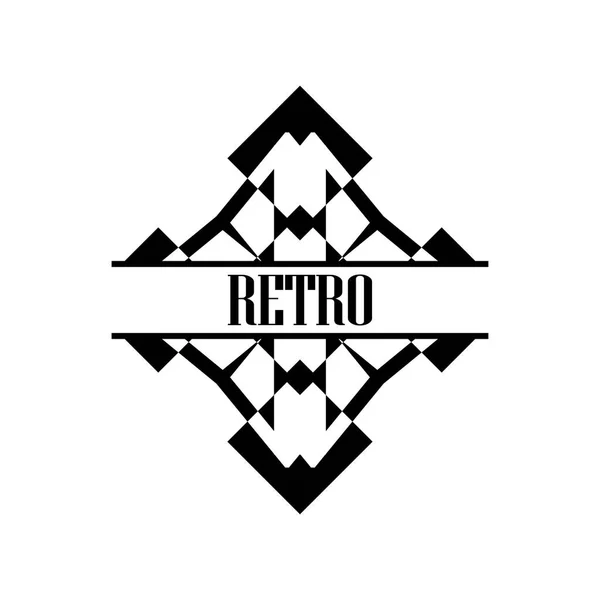 Logotipo art deco — Vetor de Stock