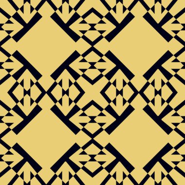 Art Deco desen. Sorunsuz arka plan. Geometrik tasarım. 1920-30'lu motif. Lüks vintage illüstrasyon