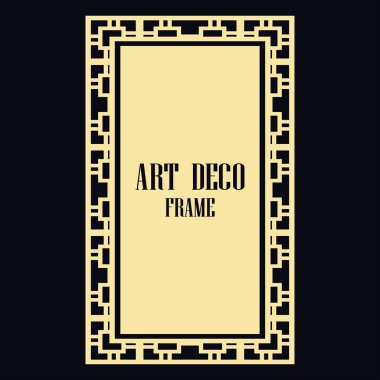 art deco çerçeve