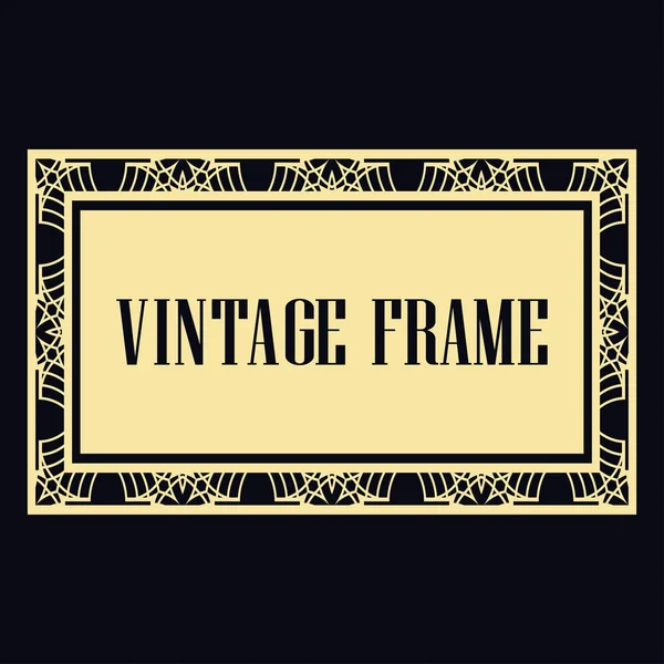 Art Deco Frame — Stock Vector