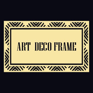 art deco çerçeve