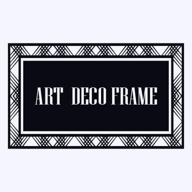 art deco çerçeve