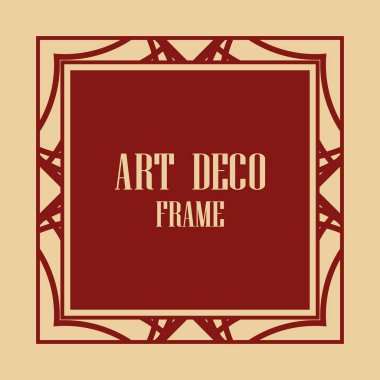 art deco çerçeve