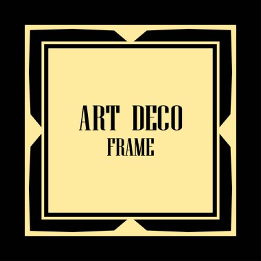 art deco çerçeve