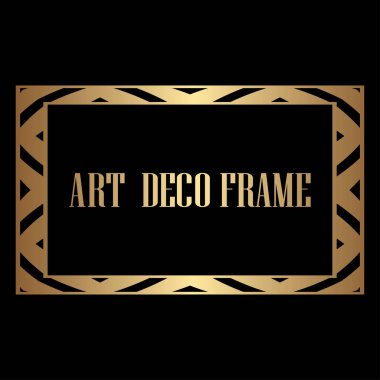 art deco çerçeve