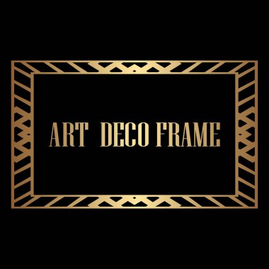 art deco çerçeve