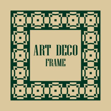 art deco çerçeve