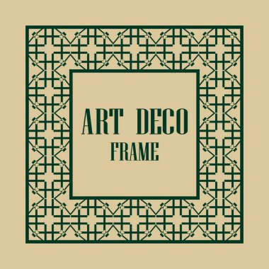 art deco çerçeve