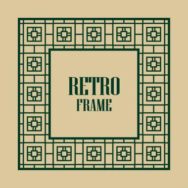 art deco çerçeve