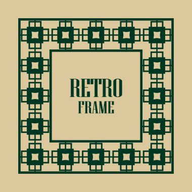 art deco çerçeve