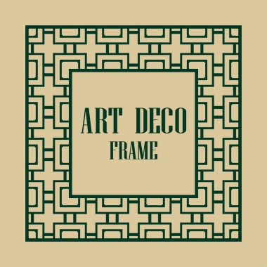 art deco çerçeve