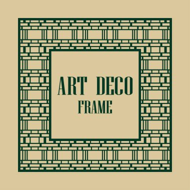 art deco çerçeve